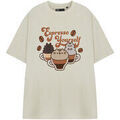 Tee-shirts sur Grenoble : T-shirt Pusheen Espresso Yourself T-shirt &agrave; manches courtes Beige