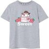T-shirt enfant Pusheen Sweet Sips T-shirt &agrave; manches courtes Gris