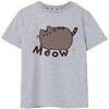 T-shirt enfant Pusheen Meow T-shirt &agrave; manches courtes Gris