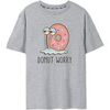 T-shirt Spongebob Squarepants Donut Worry T-shirt &agrave; manches courtes Gris