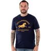 T-shirt Yellowstone Dutton Ranch Logo T-shirt &agrave; manches courtes Bleu
