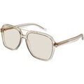 Lunettes sur Grenoble : Lunettes de soleil Saint Laurent SL 545 Lunettes de soleil, Beige, 58 mm