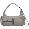 Sac bandouli&egrave;re LANCASTER Sac besace Zipp&eacute; Basic Pocket Galet Fonce Gris
