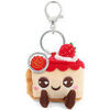 Porte cl&eacute; Kontiki Porte-cl&eacute;s Fraisier peluche recycl&eacute;e 10 cm Beige