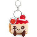 Cadeaux sur Grenoble : Porte cl&eacute; Kontiki Porte-cl&eacute;s Fraisier peluche recycl&eacute;e 10 cm Beige