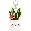 Porte cl&eacute; Kontiki Porte-cl&eacute;s Sansevieria peluche recycl&eacute;e 12 cm Blanc Grenoble