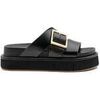 Claquettes PALOMA BARCEL� DEMI COWHIDE BLACK Noir