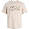 T-shirt Jack & Jones TEE SHIRT JJEJEFF LOGO TEE SS SN - MOONBEAM - 2XL