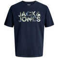 Tee-shirts sur Grenoble : T-shirt Jack & Jones TEE SHIRT JJEJEFF LOGO - SKY CAPTAIN - L