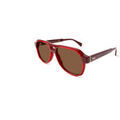 Lunettes sur Grenoble : Lunettes de soleil Xlab Zanzibar Lunettes de soleil, Bordeaux/Marron, 57 mm