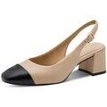 Chaussures &agrave; talons femme sur Grenoble : Chaussures escarpins Marco Tozzi 2-29618-46 423 biscuit comb