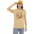 Tee-shirts sur Grenoble : T-shirt Von Dutch T-shirt &agrave; col rond manches courtes femme Spring Skull Beige