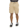 Short Von Dutch Bermuda homme avec ceinture &eacute;lastiqu&eacute;e et patchs Piston Beige