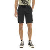 Short Von Dutch Bermuda homme avec ceinture &eacute;lastiqu&eacute;e et patchs Piston Noir