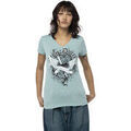 Tee-shirts sur Grenoble : T-shirt Von Dutch T-shirt en col V manches courtes femme Epee Coeur
