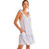 Robe courte Selmark Chemise de nuit sans manches HOMEWEAR P120