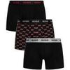 Cale&ccedil;ons HUGO Pack de 3 boxers Noir