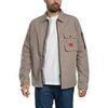 Blouson HUGO Surchemise zipp&eacute;e Emmond Marron