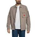 Blouson HUGO Surchemise zipp&eacute;e Emmond Marron