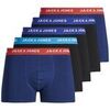 Cale&ccedil;ons Jack & Jones Homme Cale&ccedil;on Paquet de 5 JACLEE TRUNKS 5 PACK Bleu