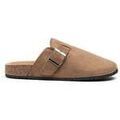 Mules femme sur Grenoble : Sabots Vera Collection Mules Sabot femme en su&eacute;dine avec boucle Beige