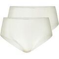 Culottes & autres bas
sur Grenoble : Culottes & slips Calida Femme Slip Paquet de 2 Natural Skin Midi Slip 2P Blanc