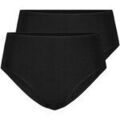Culottes & autres bas
sur Grenoble : Culottes & slips Calida Femme Slip Paquet de 2 Natural Skin Midi Slip 2P Noir
