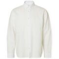 Chemise Selected Noos SlimClay Linen Shirt - Bright White Grenoble