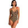 Maillots de bain Selmark Maillot de bain une pi&egrave;ce shapewear pr&eacute;form&eacute; NOMAD Marron