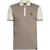 Polo Trojan Polo &agrave; fermeture &eacute;clair Mini Houndsfoot Marron