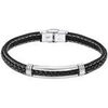 Bracelets Lotus Bracelet Homme Style cuir et acier