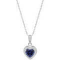 Colliers sur Grenoble : Collier Lotus Collier silver pendentif coeur bleu