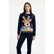Pull Cache Cache Pull/Gilet Taille 38 / M Bleu