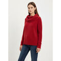 Pull Canda Pull col roul&eacute; Taille 36 / S Rouge multicolor