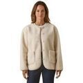 Gilets sur Grenoble : Gilet Daxon by - Veste maille moutonn&eacute;e manches longues Beige