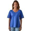T-shirt Daxon by - Tee-shirt pur coton manches papillon
