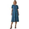 Robe Daxon by - Robe toute boutonn&eacute;e en maille Bleu