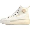 Baskets montantes enfant Poti Pati Basket Montante &agrave; Lacets Super Mode Blanc