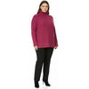 Pull Les Lunes Pull col roul&eacute; Taille 42 / XL Rose multicolor