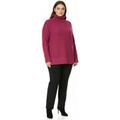 Pull Les Lunes Pull col roul&eacute; Taille 42 / XL Rose multicolor