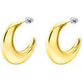 Boucles d'oreille sur Grenoble : Boucles oreilles Lotus Cr&eacute;oles Style Urban Woman &eacute;paisse acier dor&eacute; Jaune