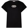 T-shirt Liu Jo T-shirt avec d&eacute;tails bijoux Noir