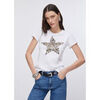 T-shirt Liu Jo T-shirt avec imprim&eacute; et strass Blanc