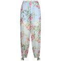 Pantalon Liu Jo Pantalon &agrave; fleurs Bleu