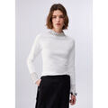 Pull Liu Jo Pull avec d&eacute;coupe et broderies Blanc