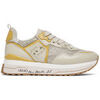 Baskets basses Liu Jo Sneakers &agrave; plateforme en mesh avec paillettes Beige