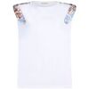 T-shirt Liu Jo T-shirt avec &eacute;paulettes Blanc