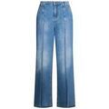 Jeans boyfriend Liu Jo Jean &eacute;vas&eacute; avec fentes Bleu Grenoble