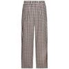 Pantalon Liu Jo Pantalon vichy en lin m&eacute;lang&eacute; Marron
