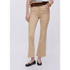 Jeans flare / larges Liu Jo Pantalon cropped &agrave; taille haute Beige